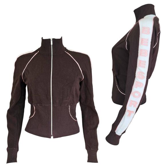 vintage bebe zip-up track jacket - Picture 1 of 7